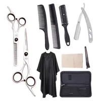 Hair Cutting Scissors Set 6" JP 440C Thinning Shears BarberShop Hairdressing Scissors Razor Professional Hair Scissors Beauty Shears A1001