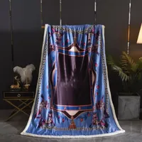 新しい古典的なファッションの豪華なデザインの毛布の高品質の家庭用レジャー毛布屋外旅行車快適な毛布