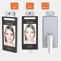 Accesso di riconoscimento facciale Accesso Controllo All-in-One Door Blocco Porta Presentazione della fotocamera con misurazione della temperatura1