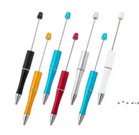 Adicionar um cordão DIY PEN BEADS PENS Customizable Lâmpada De Trabalho De Trabalho Escrita Ferramenta Ballpoint Pens LLF12994