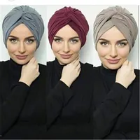 Muslimische Frauen Wildleder Innen Hijab Caps Weibliche Kopf Wrap Schals Turbante Mujer Indien Afrifftuch Hut Turban Femme Musulman