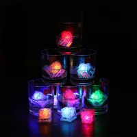 Mini LED Parti Işıkları Kare Buz Cube Parti Işık Küp Yanıp Sönen Bar Dekorasyon Lambası AG3 Pil