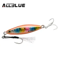 AllBlue Spindel Casting Metal Jig 20g 30g 40g Shore Cast Jigging Spoon Sea Bass Fishing Lure Artificiell Bait Spinning Tackle 211222