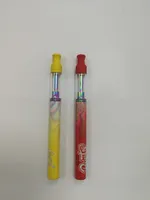 Rundschraube in Einweg-E-Zigaretten Vape-Stiftgelb rote Farben 240mAh Batterie wiederaufladbar 1ml Leere Karren mit Magnetkastenverpackung