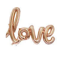 Aluminum Film Foil Letter Balloon Letters Love Conjoined Valentines Day Birthday Wedding Bridal Air Balloons Decoration Hot Sale 2hy L2