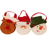Addobbi natalizi Pupazzo di neve Babbo Natale alce non sacchetto regalo di Natale interni borsa decorazione DB036 del sacchetto tessuto Candy bambini