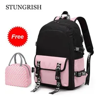 Lightweight Oxford Teen Backpacks per ragazze School Backpack impermeabile Kids Schoolbag Bookbag Bambini Bookbag 2020 Nuovo Casual Daypack LJ201225