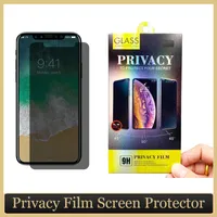 Premium 9h Durezza Privacy Privacy VETRO VETRO Pellicola proteggi schermo per Apple iPhone 12 12 Mini 11 Pro XS MAXB XR SE Pellicola protettiva Anti-Spy
