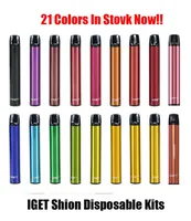 IGET Shion Disposable Pod Device 600Puffs 400mAh 2.4ml Prefilled Portable Empty Vape Stick Pen Bar Max Air Puff Kit