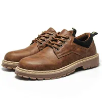 NXY Erkekler Günlük Ayakkabılar Zapatos Infortales de Cuero Para Hombre, Botas Seguridad El Trabajo, Planos Diseñador 0127