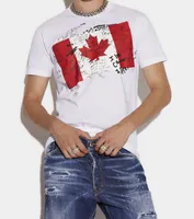 DSQ Phantom Turtle 2022SS 새로운 남성 디자이너 T 셔츠 이탈리아 패션 Tshirts 여름 DSQ 패턴 티셔츠 남성 고품질 100 % 코튼 탑스 60869