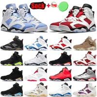 Jumpman 6 6s Men Basketball Shoes Unc Red Oreo Georgetown Carmine Infrared DMP Bordeaux Mint Foam Electric Green Hare Shools Switch Sneakers Mens Top