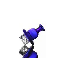 Cyclone Spinning Glass Carb Cap Hookahs för 25mm Flat Top Banger Dome With Air Hole Terp Pearl Quartz Nail