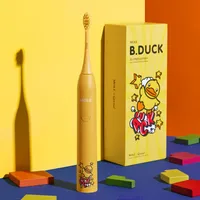 B.Duck elektrische tandenborstel oplaadbare sonische tandenborstel 5 modus volwassen timer IPX7 waterdichte automatische ultrasone cartoon borstel 201113