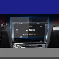 폭스 바겐 VW 골프 2016-2020 중앙 제어 LCD 화면 유리 강화 HD 보호 필름을위한 GPS 자동차 탐색 강철 필름
