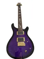 Private Stock SE Paul Allender Guitar Flame Maple Top Purple & Black Electric Guitar Bat Inlay, Tremolo Bridge