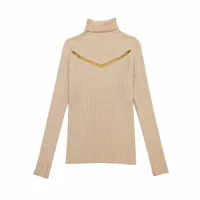 Jesień zimowy sweter kobiety europejskie ubrania seksowne błyszczące patchwork przejrzyste siatki pulower ropa mujer topy