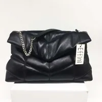 큰 핸드백 지갑 Loulou Puffer 어깨 가방 레이디 소프트 퀼트 양모 여성 Luxurys 디자이너 가방 패션 체인 메신저 크로스 바디 가방