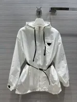 Expensive Women&#039;s Trench Coats p home Europe and the United States 21 spring and summer nylon thin triangle label sunscreen coat mid-length windbreaker