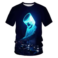 T-shirt da uomo rock, camicia di musica attivata vocale, equalizzatore lampeggiante a LED, punk, su e giù