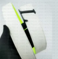 Luxus-Gürtel Europäische und amerikanische Mainstream-Mode-Leder-Gürtel-Designer-klassische Schnalle weiße grüne doppelseitige Farbe 3,8 cm breiter Markengürtel