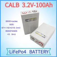 En uppsättning CALB CA100 3.2V 100AH ​​LIFEPO4 Uppladdningsbart Li-Ion Batteri 12V 24V för RV / Sol / Energy Storage A23519E299W