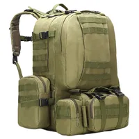 45L Outdoor Large Tactical Backpack Zaino Viaggi Borsa impermeabile Camouflage Borsa militare