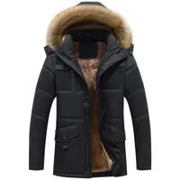 남성 트렌치 코트 2021 방수 남성 코트 패션 캐주얼 -40도 러시아 추위 다운 파카 재킷 1