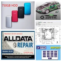 2020 Hot Diagnostic Tool AllData 10.53 Auto Repair Soft-Ware Levande Workshop ATSG i 750GB HDD USB3.0
