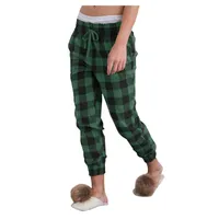Kadın Pantolon Capris 2021 Nighty Pantolon Pijama Pijama Bahar Sonbahar Bayanlar Ekose Pijama Kadınlar Gevşek Uyku Dipleri Kadın Artı Boyutu