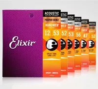 Elixir Acoustic Guitar Strings Phosphor Bronze Shade 16077,16002,16052,11025,11052,16027,16102,11100,11002,11027,12000,12002,12050,12052,ect