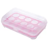 15 celler kylskåp ägg hållare Förvaringslåda Enskikt plast kylskåp mat ägg lagringslåda kök lagring