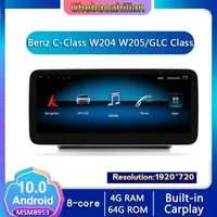 4g Network Android 10.0 Nawigacja GPS Car Class W204 W205 / Klasa GLC Multimedia Player WiFi Bluetooth Carplay1