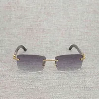 Vintage Natürliche Holz Sonnenbrille Männer Buffalo Horn Rimls Rahmen Glas Frauen Für Outdoor AccSory Sunglas Square Gafas 012N