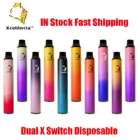 Authentic Xcelencia Dual X Switch Kit de Dispositivo Descartável 2in1 1400 Puffs 900mAh Bateria Prefreado 6ml Vape Vape Pen vs XXL Bar Plus 100% A43
