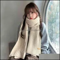 한국어 스카프 여성 따뜻한 겨울 야생 뜨개질 턱받이 남성 머플러 스카프 숙녀 관광 단단한 커플 드롭 배달 2021 구슬 모자 유태인
