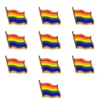 Irons Material Brosch Festival Party Butterfly Button Badge Droppe Lim Rainbow Flag Clothing Collar Badges Ny ankomst 0 55bt L1