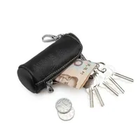 Çantalar Son PU Sikke Deri Taşınabilir Vintage Anahtar Cüzdan Zinciri Fermuar Kılıfı Kapakları Mini Çanta Tutucu Çanta