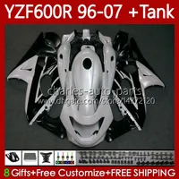 Bodywork + Tank pour Yamaha Thundercat YZF600R YZF 600R 600 R 1996 1997 1998 1999 2000 2001 Body 86NO.158 YZF-600R 96 02 03 04 05 06 07 Perle Blanc YZF600-R 96-2007