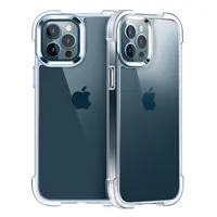 Caso de telefone móvel transparente do iPhone 12Pro max Capa de volta para iPhone