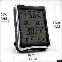 Strumenti di temperatura Analisi di misurazione Ufficio scuola aziendale industriale Digital LCD Ambiente Termometro Igrometro Umidità Met
