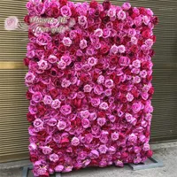 장식 꽃 화 환 3d 인공 벽 패널 웨딩 장식 가짜 장미 배경 주자 집 장식 1