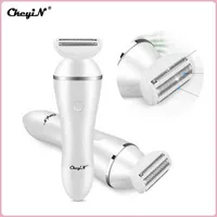 CkeyiN Hair Removal for Women Cordless Electric Shaver Epilator Lady Painless Hair Remover Body Bikini Trimmer Razor Wet Dry 50 220124