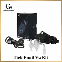GreenlightVapes G9 Tick Enail V2 Kit Spolvärmare Temperaturreglering DAB Device Vaporizer DNail för vaxkoncentrat Dabber Box A05