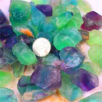 Natural Healing Crystals Stone Sri Lanka Crystal Colour Fluorite Rough Small Ornaments Jewellery Irregular Green High Quality 2aj M2