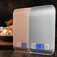 High Quality High Precision 10KG/1g LCD Silver Rose Golden Kitchen Food Digital Scale