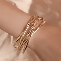 Mode Geometrische Gold Silber Hohl Indische Manschette Armreifen Armbänder Für Frauen Einstellbar Offene Weibliche Armreif Armband Frauen Schmuck Geschenk