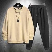 Men's casual sportswear, 2-piece set, fashion clothing, running clothes, spring and autumn, 2022