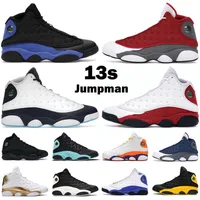 2022 Chaussures de basket-ball Men femmes Jumpman 13s 13 Obsidienne Poudre Bleu Black Hyper Royal Rouge Flint Court Violet Starfish Cat Mens Baskets Sports Sports