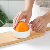Presse-agrumes manuels blancs orange citron mini fruit légumes de cuisson de cuisine accessoires de cuisine double pont autocollants haute qualité 2 4hr f2